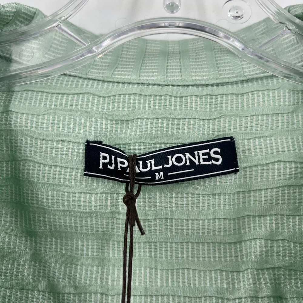 PJ PAUL JONES Mens Button Down Shirt Casual Short Sleeve Shirts medium